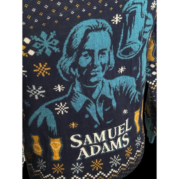 Samuel Adams Christmas Ugly Sweater Tipsy‎ Elves Men's Small Holiday - Picture 3 of 7